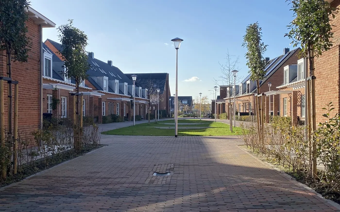 Woonstraat in Hof Westpolder, Berkel en Rodenrijs
